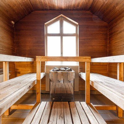Kuvassa Kirkkopuistikko 2 sauna.